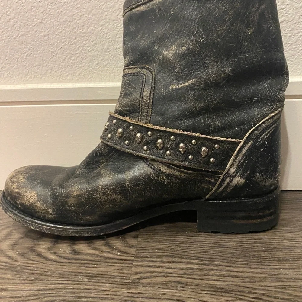 Women’s Sendra mid strap Biker Boots size 28 perfect shape​​​​​​​​​​ - Picture 4 of 5